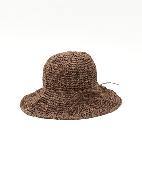 abahouse mavie(アバハウスマヴィ)の「ペーパーロングブリムハット(ハット・レディース・ベージュ/ブラウン・フリー)」の14枚目の写真