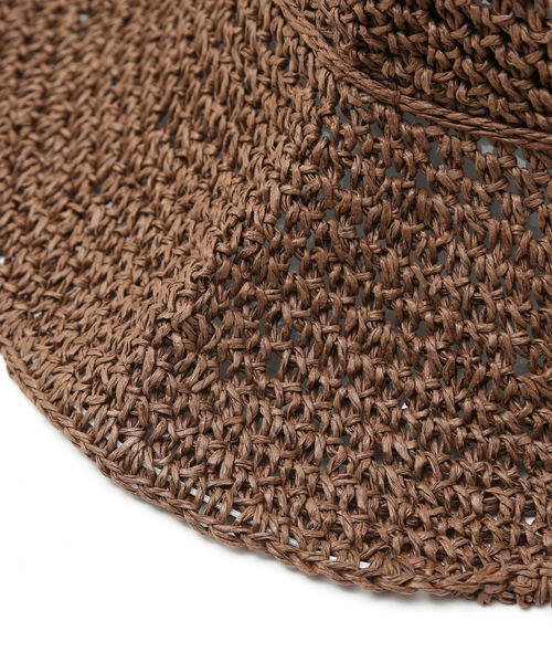 abahouse mavie(アバハウスマヴィ)の「ペーパーロングブリムハット(ハット・レディース・ベージュ/ブラウン・フリー)」の15枚目の写真