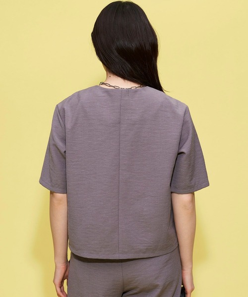 FOREVER 21（フォーエバー トゥエンティーワン）の「リネン混ジャケット（ノーカラージャケット・レディース・ベージュ/グレー/オレンジ・SMALL/MEDIUM）」の8枚目の写真