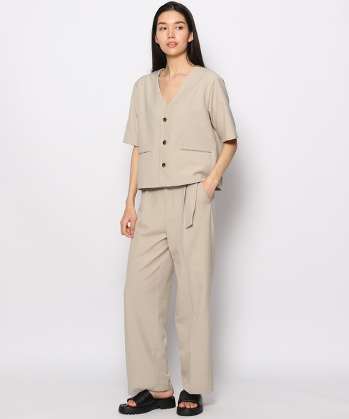 FOREVER 21（フォーエバー トゥエンティーワン）の「リネン混ジャケット（ノーカラージャケット・レディース・ベージュ/グレー/オレンジ・SMALL/MEDIUM）」の15枚目の写真