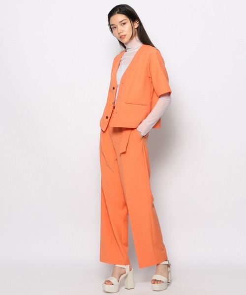 FOREVER 21（フォーエバー トゥエンティーワン）の「リネン混ジャケット（ノーカラージャケット・レディース・ベージュ/グレー/オレンジ・SMALL/MEDIUM）」の19枚目の写真