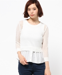 AZUL by moussy | 5G強撚A/CメッシュPO&タンクSET(ニット/セーター)