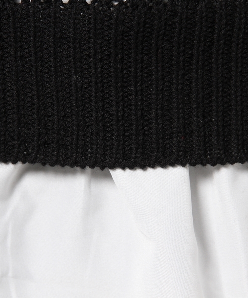 AZUL by moussy（アズールバイマウジー）の「5G強撚A/CメッシュPO&タンクSET（ニット/セーター・レディース・ネイビー/ブラック/オフホワイト・SMALL/LARGE/MEDIUM）」の13枚目の写真