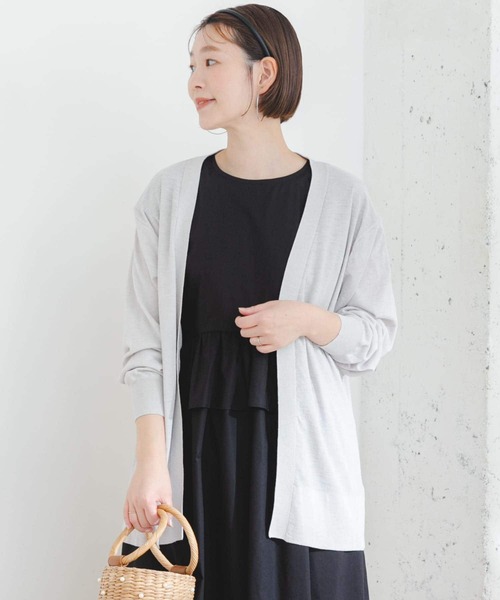 F by ROSSO（エフバイロッソ）の「F by ROSSO　UVカットウォッシャブルカーディガン（カーディガン/ボレロ・レディース・ライトグレー/チャコールグレー/ベージュ系その他・FREE）」の13枚目の写真