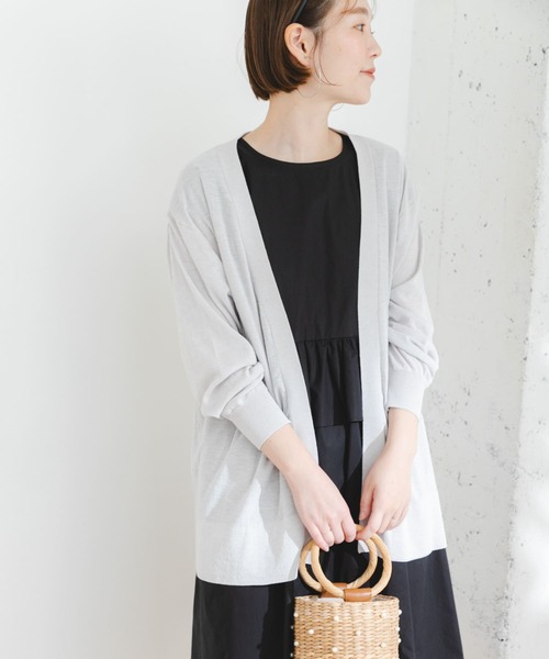 F by ROSSO（エフバイロッソ）の「F by ROSSO　UVカットウォッシャブルカーディガン（カーディガン/ボレロ・レディース・ライトグレー/チャコールグレー/ベージュ系その他・FREE）」の15枚目の写真