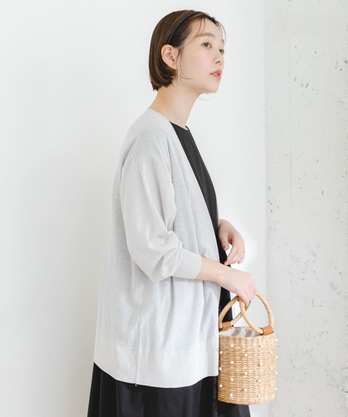 F by ROSSO（エフバイロッソ）の「F by ROSSO　UVカットウォッシャブルカーディガン（カーディガン/ボレロ・レディース・ライトグレー/チャコールグレー/ベージュ系その他・FREE）」の17枚目の写真