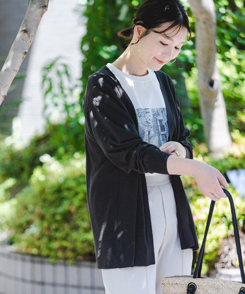 F by ROSSO（エフバイロッソ）の「F by ROSSO　UVカットウォッシャブルカーディガン（カーディガン/ボレロ・レディース・ライトグレー/チャコールグレー/ベージュ系その他・FREE）」の20枚目の写真