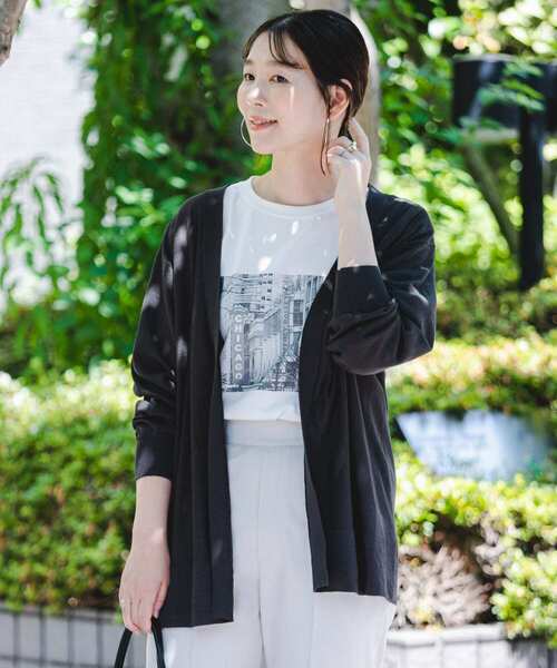 F by ROSSO（エフバイロッソ）の「F by ROSSO　UVカットウォッシャブルカーディガン（カーディガン/ボレロ・レディース・ライトグレー/チャコールグレー/ベージュ系その他・FREE）」の21枚目の写真