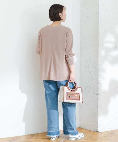 F by ROSSO（エフバイロッソ）の「F by ROSSO　UVカットウォッシャブルカーディガン（カーディガン/ボレロ・レディース・ライトグレー/チャコールグレー/ベージュ系その他・FREE）」の6枚目の写真