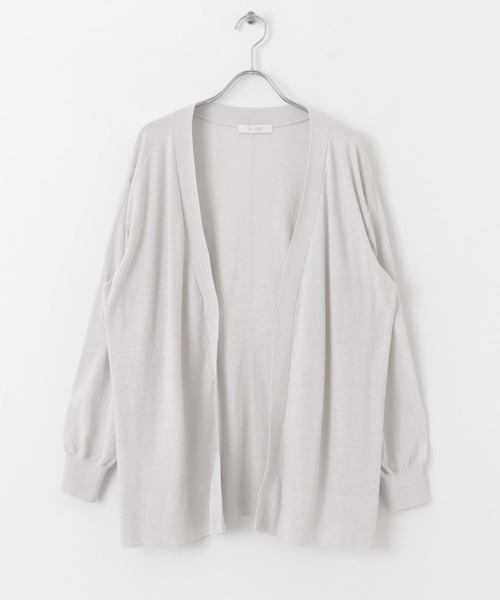 F by ROSSO（エフバイロッソ）の「F by ROSSO　UVカットウォッシャブルカーディガン（カーディガン/ボレロ・レディース・ライトグレー/チャコールグレー/ベージュ系その他・FREE）」の5枚目の写真