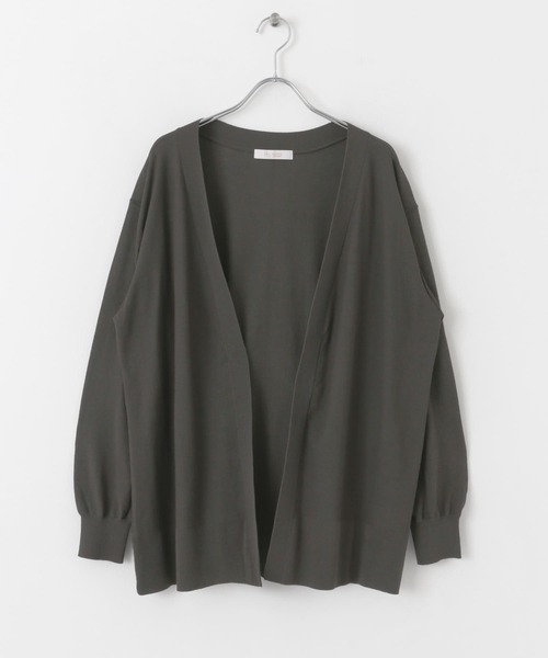 F by ROSSO（エフバイロッソ）の「F by ROSSO　UVカットウォッシャブルカーディガン（カーディガン/ボレロ・レディース・ライトグレー/チャコールグレー/ベージュ系その他・FREE）」の4枚目の写真