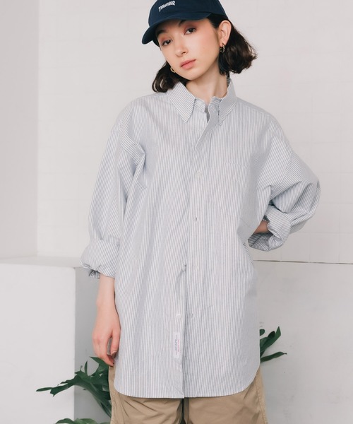 SERO（セロ）の「SERO/セロ B.D WIDE SHIRT OXFORD STRIPE