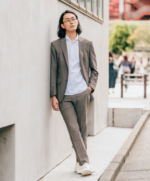 EDIFICE（エディフィス）の「【GUY ROVER / ギローバー】別注 カノコ ポロシャツ（ポロシャツ・メンズ・ネイビー/ラベンダー/ライトブルー/ブラウン/ホワイト・LARGE/MEDIUM/SMALL/X-LARGE）」の8枚目の写真