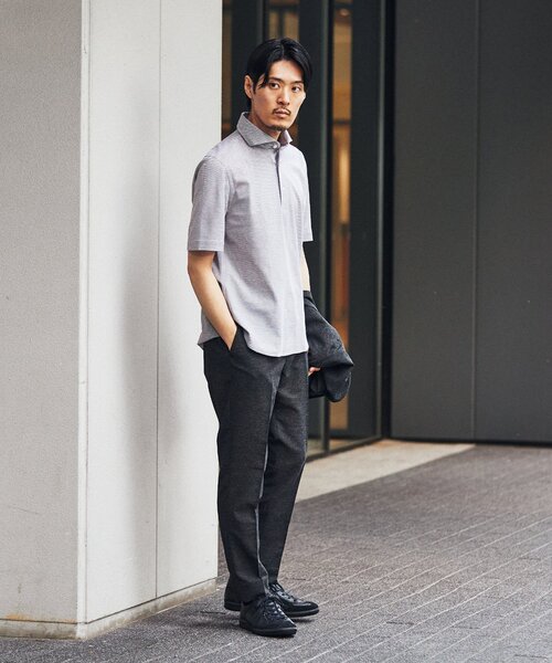 EDIFICE（エディフィス）の「【GUY ROVER / ギローバー】別注 カノコ ポロシャツ（ポロシャツ・メンズ・ネイビー/ラベンダー/ライトブルー/ブラウン/ホワイト・LARGE/MEDIUM/SMALL/X-LARGE）」の9枚目の写真