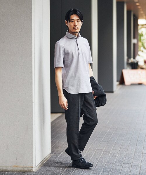 EDIFICE（エディフィス）の「【GUY ROVER / ギローバー】別注 カノコ ポロシャツ（ポロシャツ・メンズ・ネイビー/ラベンダー/ライトブルー/ブラウン/ホワイト・LARGE/MEDIUM/SMALL/X-LARGE）」の10枚目の写真