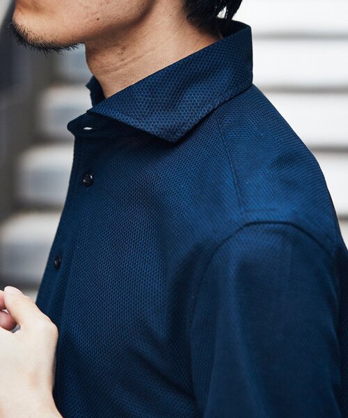 EDIFICE（エディフィス）の「【GUY ROVER / ギローバー】別注 カノコ ポロシャツ（ポロシャツ・メンズ・ネイビー/ラベンダー/ライトブルー/ブラウン/ホワイト・LARGE/MEDIUM/SMALL/X-LARGE）」の17枚目の写真