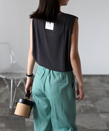 Bonjour Sagan | バックラベルシアーボックスタンク(タンクトップ)