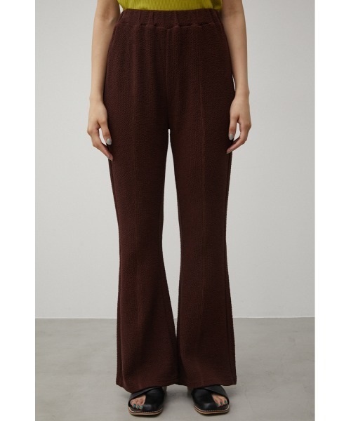 AZUL by moussy（アズールバイマウジー）の「JACQUARD RIB FLARE PANTS/ジャガードリブフレアパンツ（その他パンツ・レディース・ブラック/ダークブラウン・SMALL/MEDIUM）」の15枚目の写真
