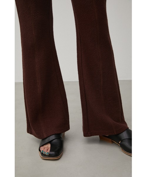 AZUL by moussy（アズールバイマウジー）の「JACQUARD RIB FLARE PANTS/ジャガードリブフレアパンツ（その他パンツ・レディース・ブラック/ダークブラウン・SMALL/MEDIUM）」の20枚目の写真