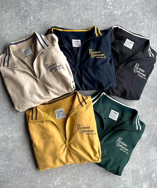 Java(ジャバ)の「《JaVaジャバ 別注》カジュアル×メンズライク。リブラインロゴ刺繍ハーフジップ オーバーサイズ プルオーバー(セットアップ可能)(スウェット・レディース・ブラック/グリーン/ベージュ/ネイビー/イエロー・LARGE/MEDIUM/SMALL/X-LARGE)」の18枚目の写真