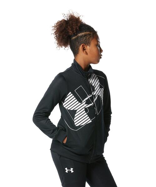 UNDER ARMOUR(アンダーアーマー)の「UAトラックジャケット(トレーニング/キッズ)(ジャージ・キッズ・ブラック・160cm/150cm/140cm/130cm/120cm)」の1枚目の写真
