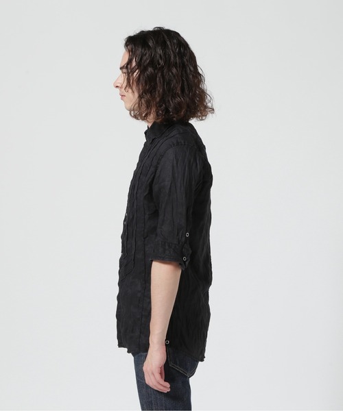 FranCisT_MOR.K.S.（フランシストモークス）の「FranCisT_MOR.K.S./フランシスト モークス/麻シャツNew5分袖（シャツ/ブラウス・メンズ・その他18/ブラック/ホワイト・4/3/2）」の16枚目の写真