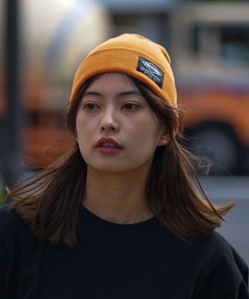 THRASHER（スラッシャー）の「2WAY KNIT CAP BEANIE/スラッシャーニットキャップ・ビーニー（ニットキャップ/ビーニー・メンズ・ホワイト/ベージュ/オレンジ/グリーン/ブラック×ブルー/ブラック×イエロー・FREE）」の20枚目の写真