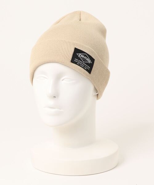 THRASHER（スラッシャー）の「2WAY KNIT CAP BEANIE/スラッシャーニットキャップ・ビーニー（ニットキャップ/ビーニー・メンズ・ホワイト/ベージュ/オレンジ/グリーン/ブラック×ブルー/ブラック×イエロー・FREE）」の11枚目の写真