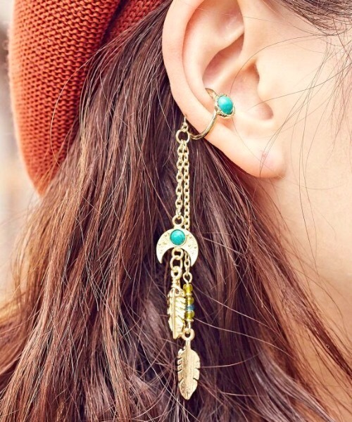 チャイハネ(チャイハネ)の「【チャイハネ】フェザプティイヤーカフ(イヤーカフ・レディース・シルバー/ゴールド・FREE)」の1枚目の写真