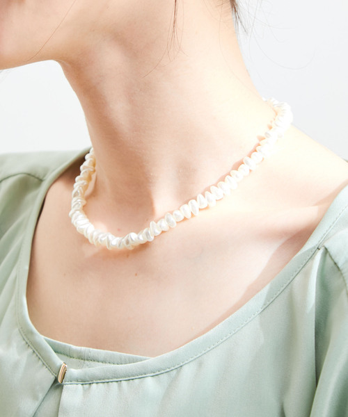 VIS(ビス)の「さざれネックレス(ネックレス・レディース・ホワイト/シルバー/ゴールド/その他・FREE)」の1枚目の写真