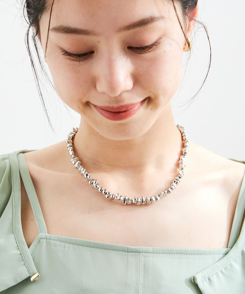 VIS(ビス)の「さざれネックレス(ネックレス・レディース・ホワイト/シルバー/ゴールド/その他・FREE)」の2枚目の写真
