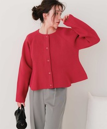 ペプラム」に該当するカーディガン/ボレロ（レッド/赤色系
