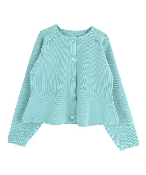 titivate（ティティベイト）の「ペプラムデザインニットカーディガン（カーディガン/ボレロ・レディース・グレイッシュベージュ/ブルーグリーン/ライトベージュ/ブラック/ネイビー/レッド・S/M/L）」の12枚目の写真