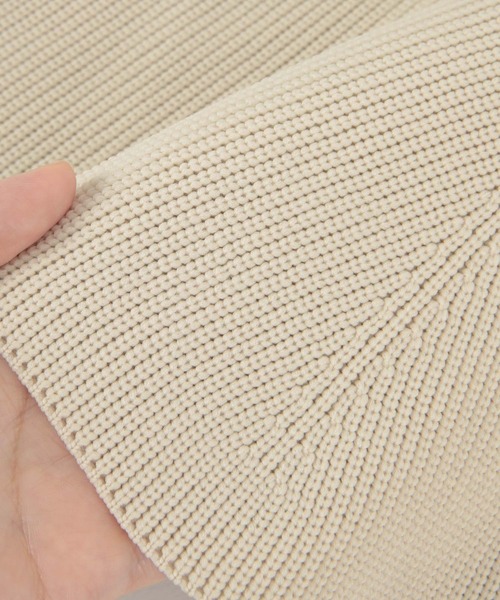 titivate（ティティベイト）の「ペプラムデザインニットカーディガン（カーディガン/ボレロ・レディース・グレイッシュベージュ/ブルーグリーン/ライトベージュ/ブラック/ネイビー/レッド・S/M/L）」の21枚目の写真