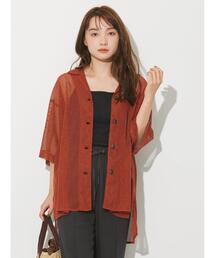 AMERICAN HOLIC | メッシュ開襟シャツ(シャツ/ブラウス)