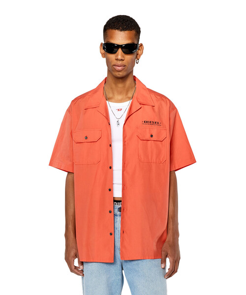 DIESEL（ディーゼル）の「メンズ 半袖シャツ（シャツ/ブラウス・メンズ・オレンジ/イエロー・44/48/50/52/54/46）」の9枚目の写真