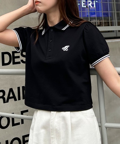 INGNI（イング）の「胸ロゴクロップドポロシャツ（ポロシャツ）」 - WEAR