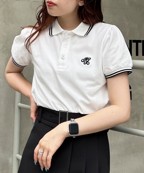 INGNI（イング）の「胸ロゴクロップドポロシャツ（ポロシャツ）」 - WEAR