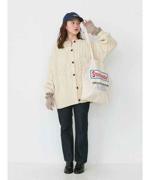 Ungrid(アングリッド)の「ロゴトートバッグ(トートバッグ・レディース・ベージュ/レッド・FREE)」の16枚目の写真