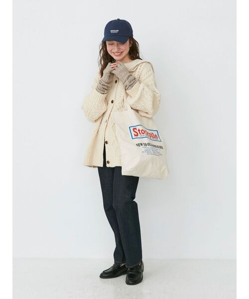 Ungrid(アングリッド)の「ロゴトートバッグ(トートバッグ・レディース・ベージュ/レッド・FREE)」の17枚目の写真