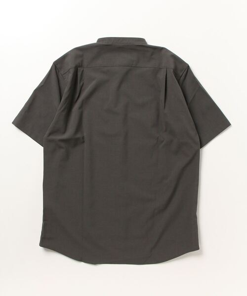 alcali（アルカリ）の「REFLAXウェザーストレッチバンドカラーシャツ（シャツ/ブラウス・メンズ・チャコールグレー/ライトベージュ/ベージュ/グレイッシュベージュ・3/4/2）」の5枚目の写真