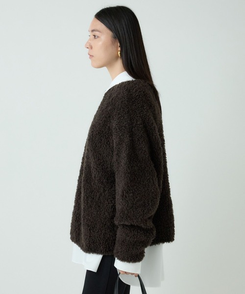 美品✨CHAOS カオス　トップスーペリアニットパーカー　ブラウン　ウール Chaos（カオス）の「【セットアップ】トップスーペリアニット