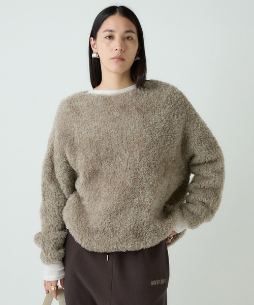 Chaos カシミヤ　2WAY ニットプルオーバー Chaos(カオス)/◇坪田あさみさんInstaLIVE紹介◇ ペルシアモールニット