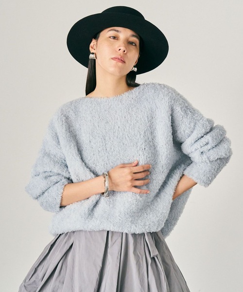 KISA★アルアバイル　未使用タグ付き　ジョーゼットスラッシュネック Chaos(カオス)/◇坪田あさみさんInstaLIVE紹介◇ ペルシアモールニット