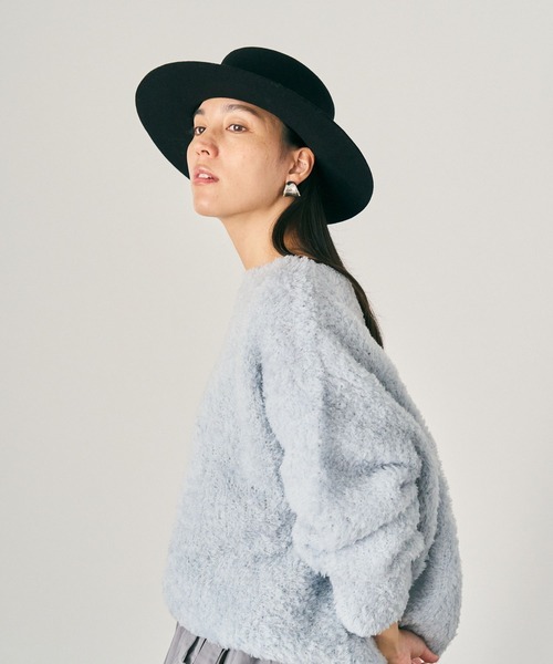 Chaos（カオス）の「Chaos(カオス)/◆坪田あさみさんInstaLIVE紹介◆　 ペルシアモールニットプルオーバー（ニット/セーター・レディース・グレー/ブルー/ライトベージュ/ピンク/ベージュ/イエロー/ネイビー/ダークブラウン/ネイビー系/ベージュ系その他/ブルー系その他/トップグレー・FREE）」の22枚目の写真