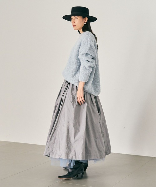 chaos カオス ペシューライト オーバーサイズニットプルオーバー Chaos（カオス）の「【Chaos×Kawakami momoko】ペシューライトオーバー