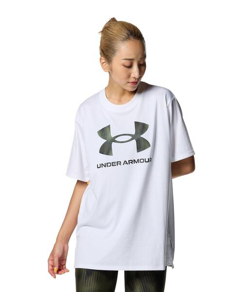 UNDER ARMOUR(アンダーアーマー)の「UAテック オーバーサイズド Tシャツ(トレーニング/レディース)(Tシャツ/カットソー・レディース・ホワイト・M/XL/S/L)」の1枚目の写真