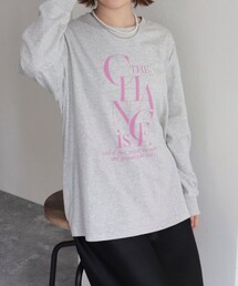 fredy emue | プリントロゴロンT(Tシャツ/カットソー)