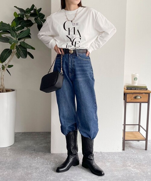 fredy emue（フレディエミュ）の「プリントロゴロンT（Tシャツ/カットソー・レディース・ピンク/ライトグレー/オフホワイト/チャコールグレー・38）」の10枚目の写真