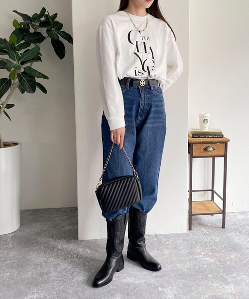 fredy emue（フレディエミュ）の「プリントロゴロンT（Tシャツ/カットソー・レディース・ピンク/ライトグレー/オフホワイト/チャコールグレー・38）」の11枚目の写真